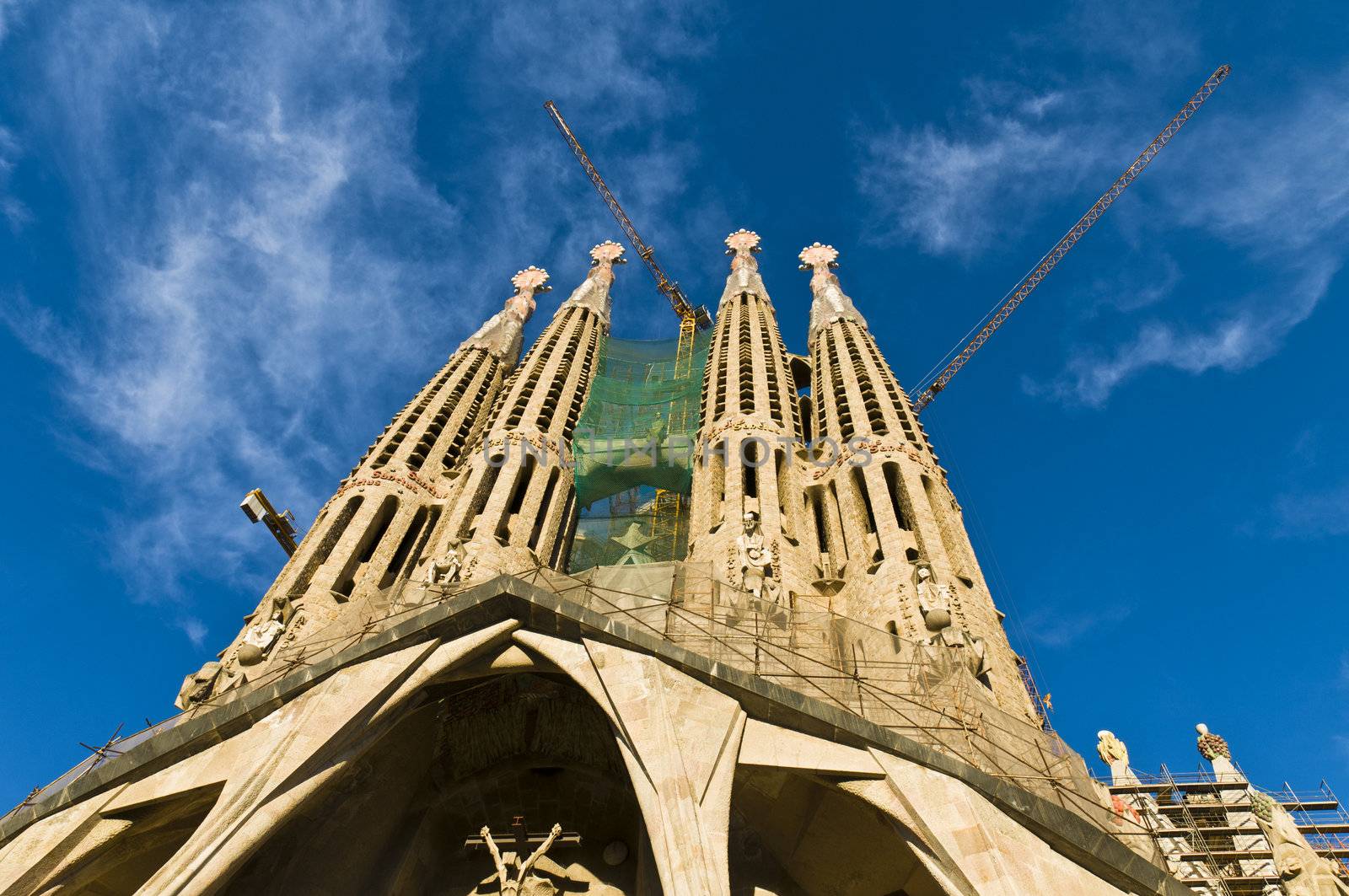 BARCELONA, SPAIN - DECEMBER 15: La Sagrada Familia Exterior - th by 3523Studio