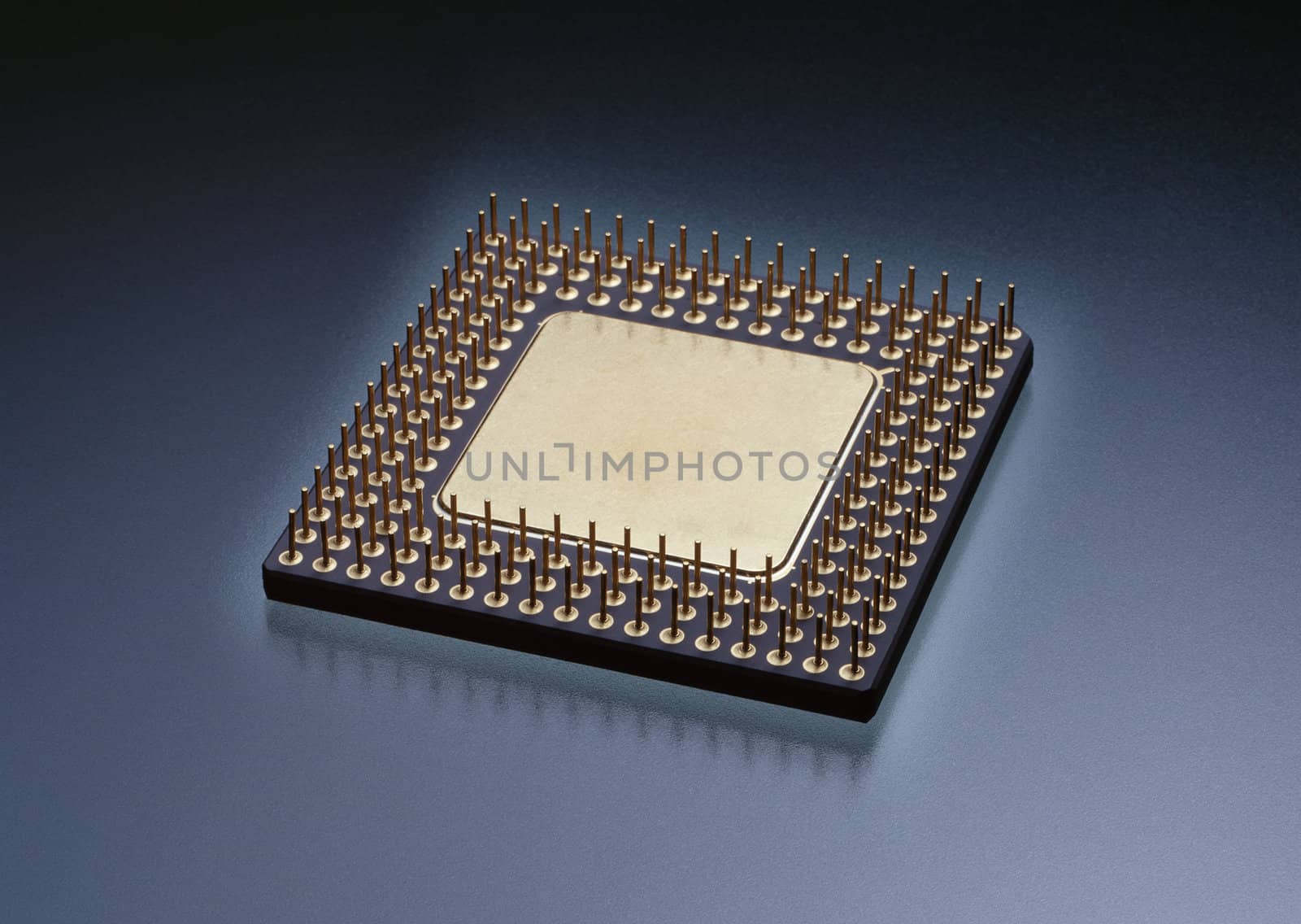 Computer microchip CPU