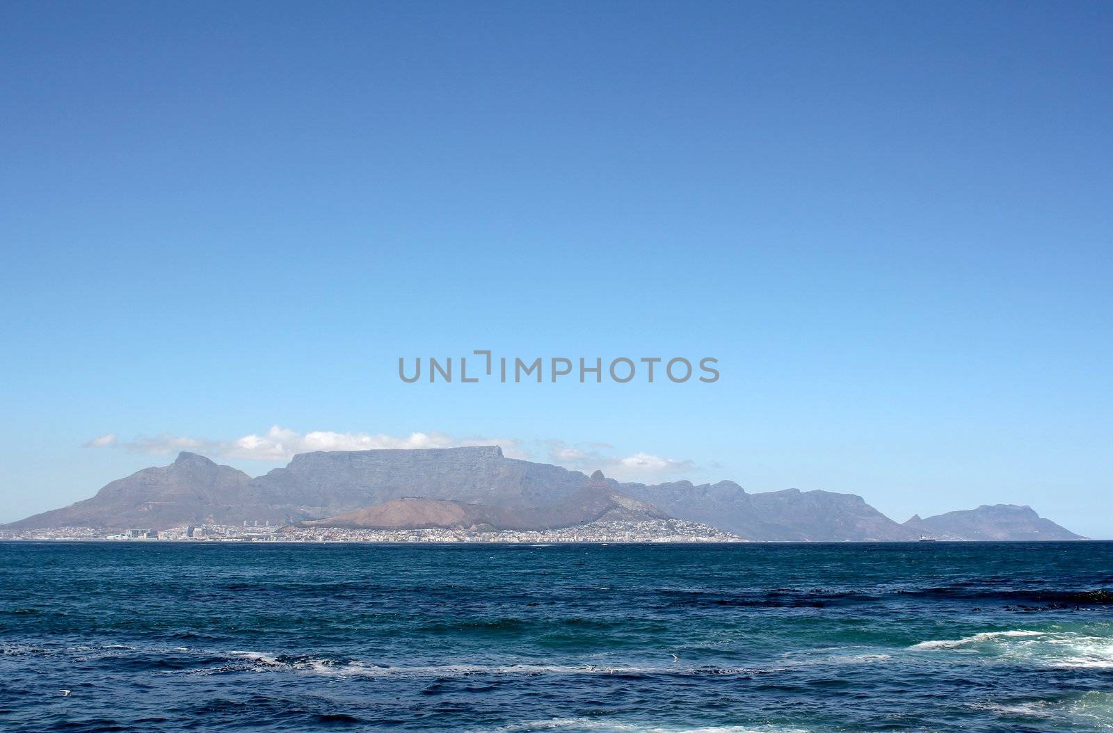 View of Cape Town from Robben Island by dwaschnig_photo