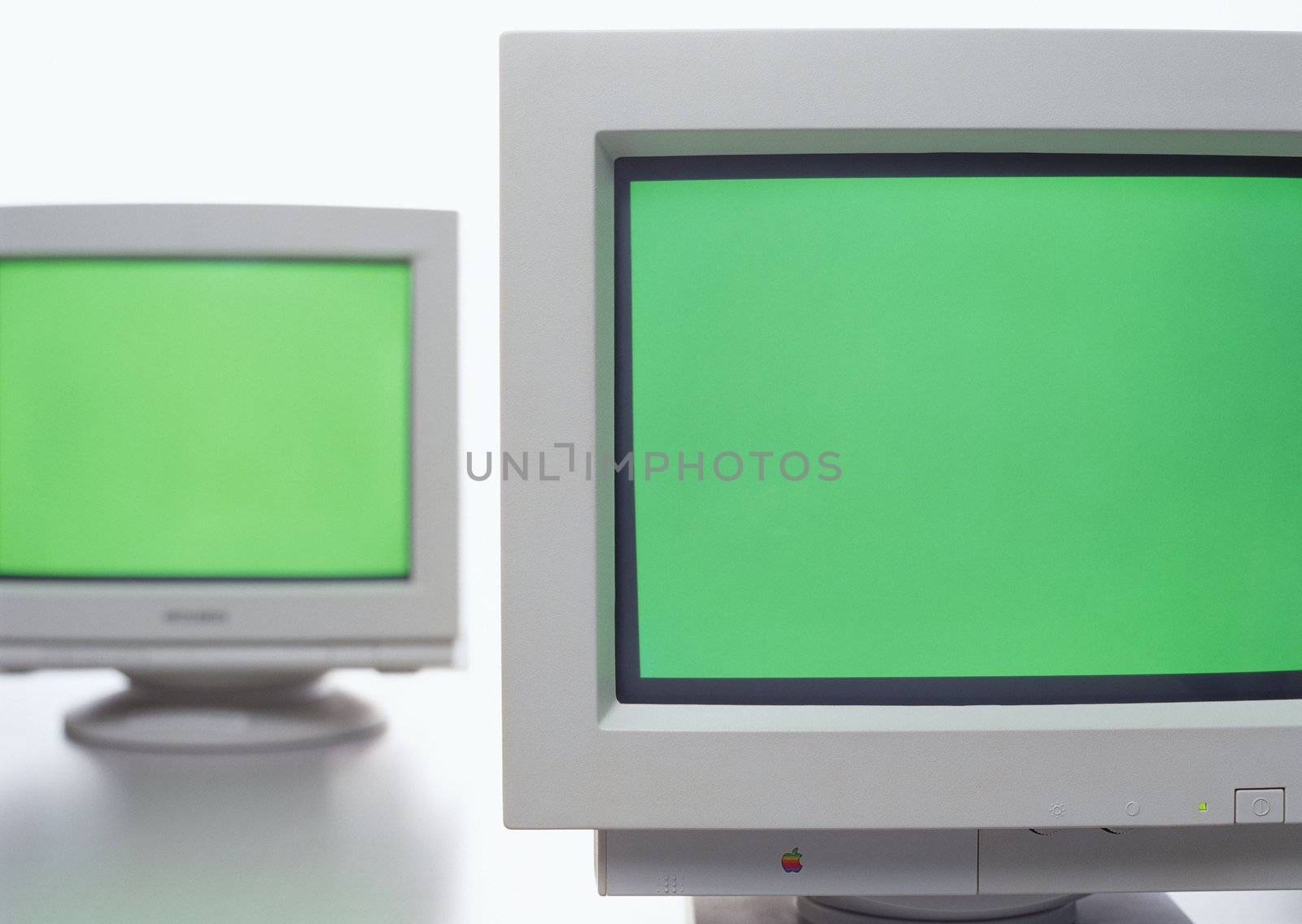 Old Crt Monitor Screen Display