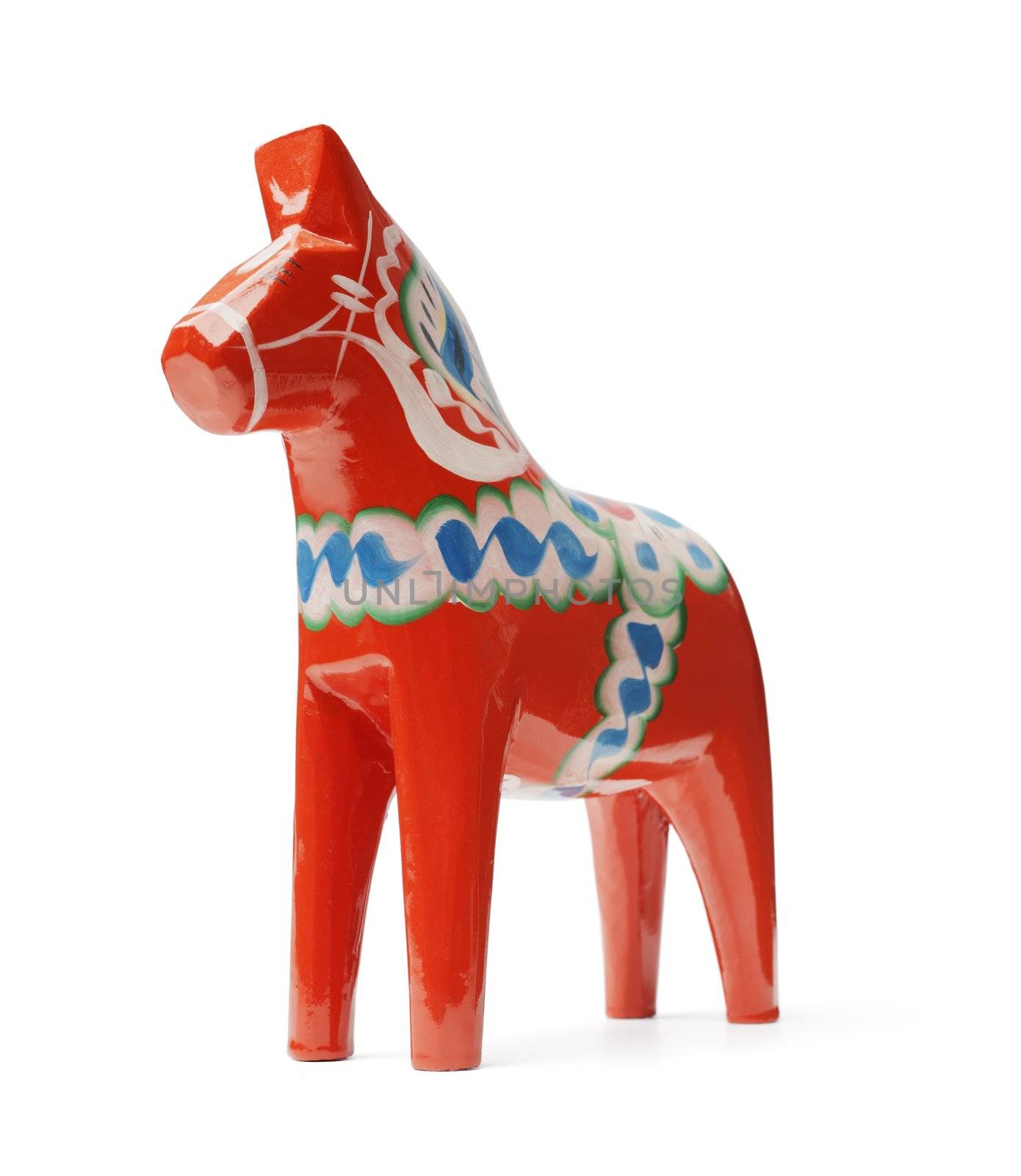 A Hand-made traditional wooden Dalecarlian Horse ("Dalahast") is a symbol of Swedish Dalarna and Sweden in general.