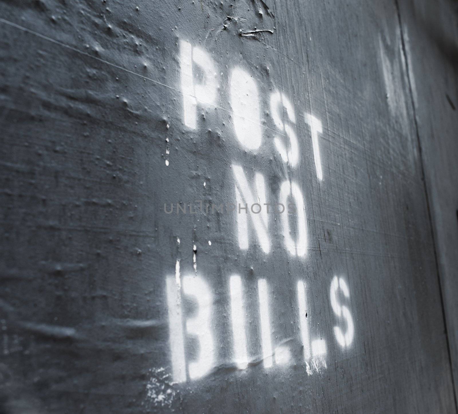 Post No Bills by Stocksnapper