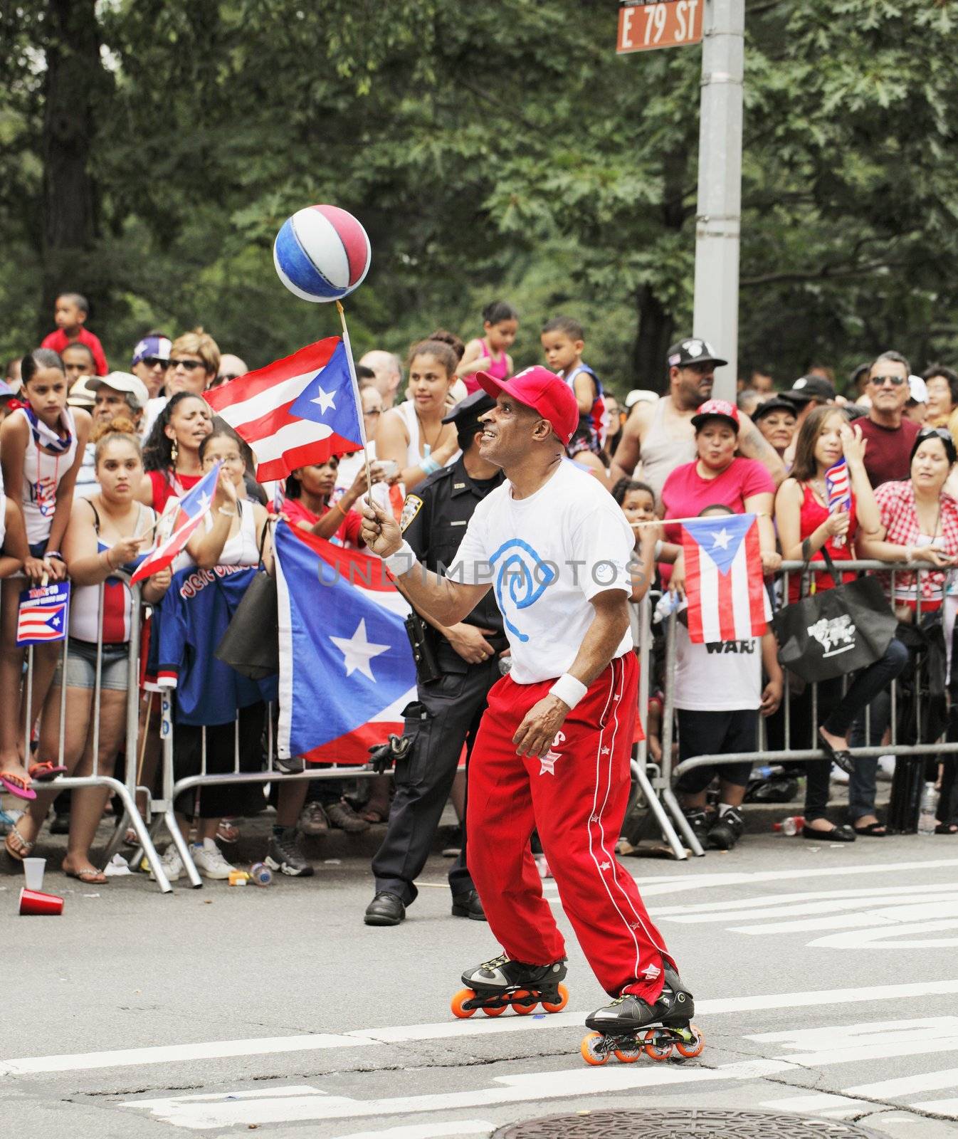 NEW YORK CITY, USA - JUNE 10: The annual Puerto Rican Day Parade in NYC honoring the inhabitants of Puerto Rico and all people of Puerto Rican birth or heritage. June 10, 2012 in New York City, USA 