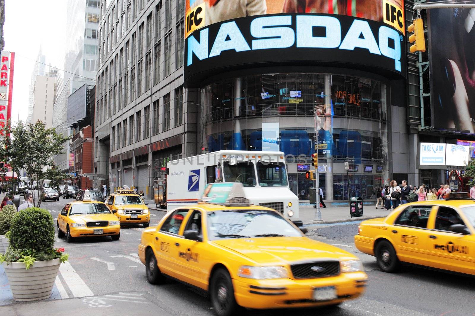 NEW YORK CITY, USA - JUNE 12: NASDAQ building on Times Square. NASDAQ is an American stock exchange. June 12, 2012 in New York City, USA