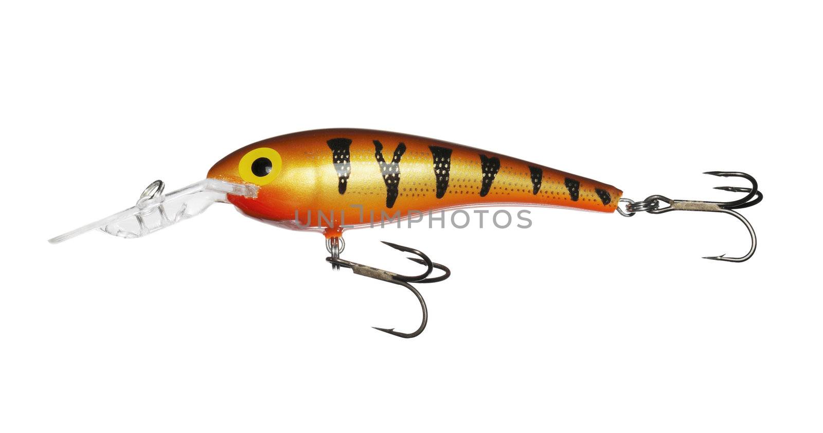 Isolated wobbler fishing lure