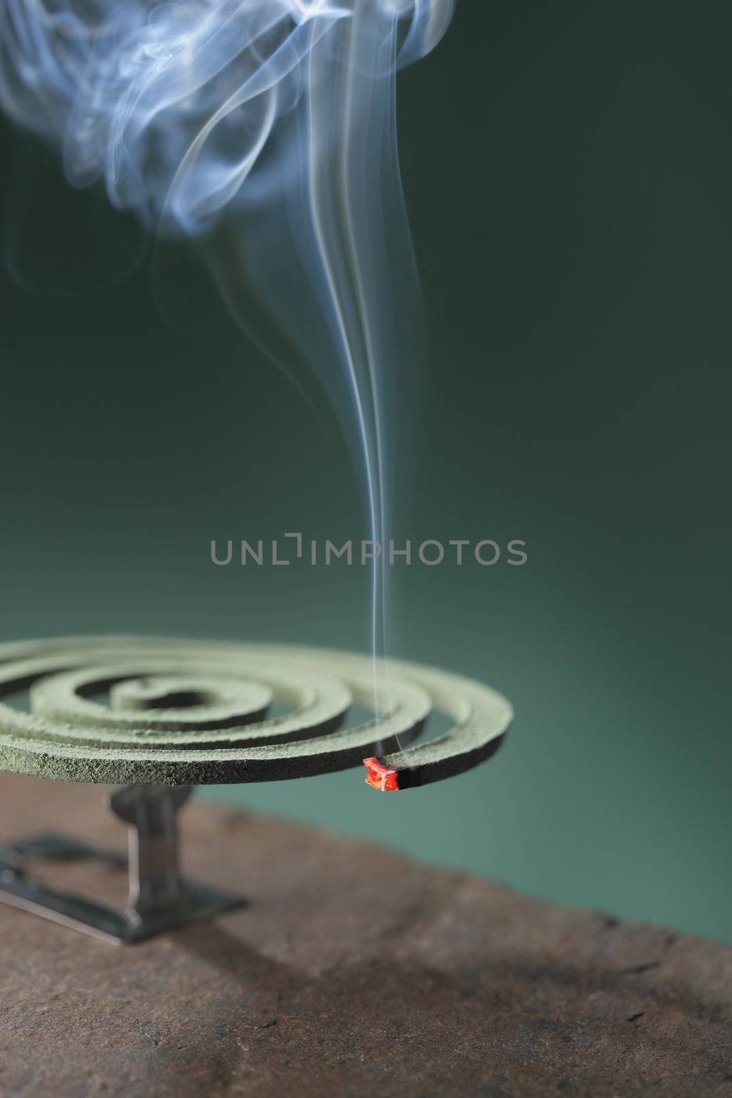 Mosquito coil is mosquito-repelling incense, usually shaped into a spiral, and typically made from a dried paste of pyrethrum  powder.