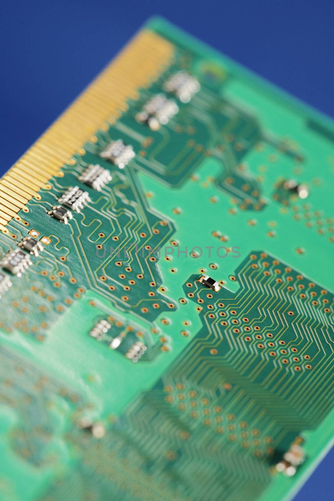 Backside of a digital circuit board