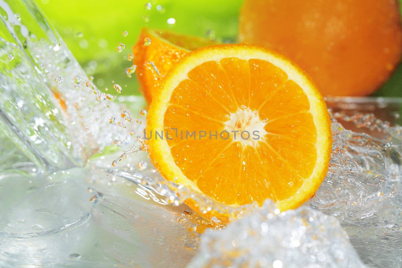 Orange splash by Stocksnapper