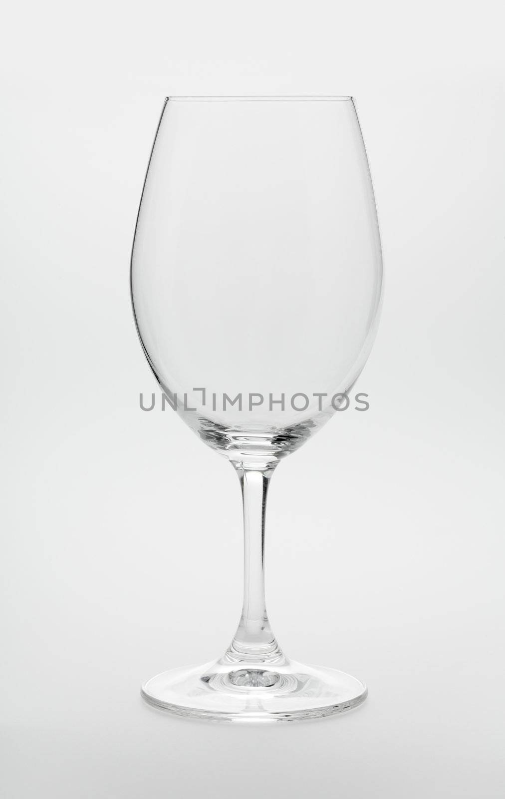 Empty high quality red wine glass