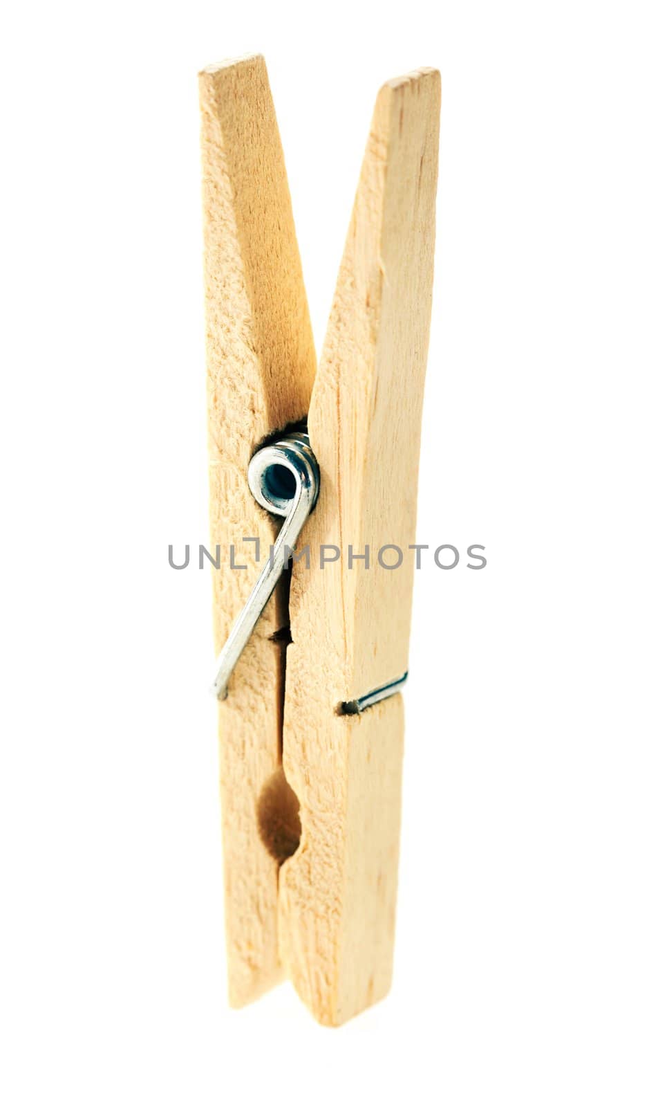Wooden clothespin by Stocksnapper