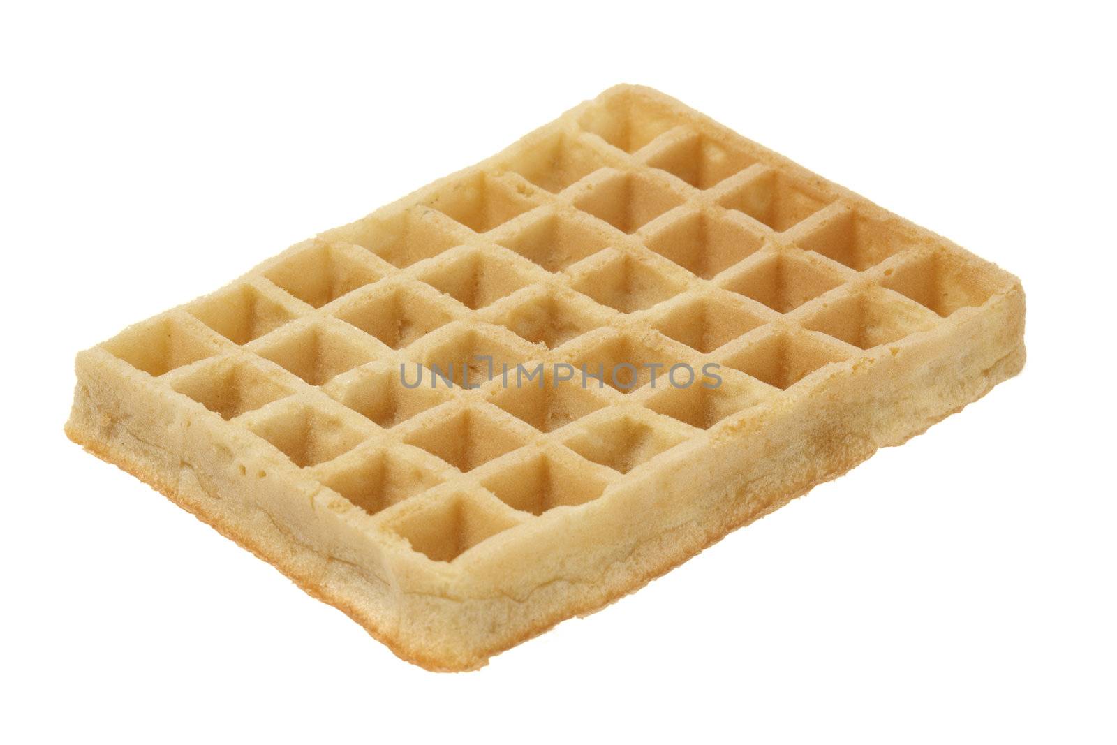 A Waffle isolated over white