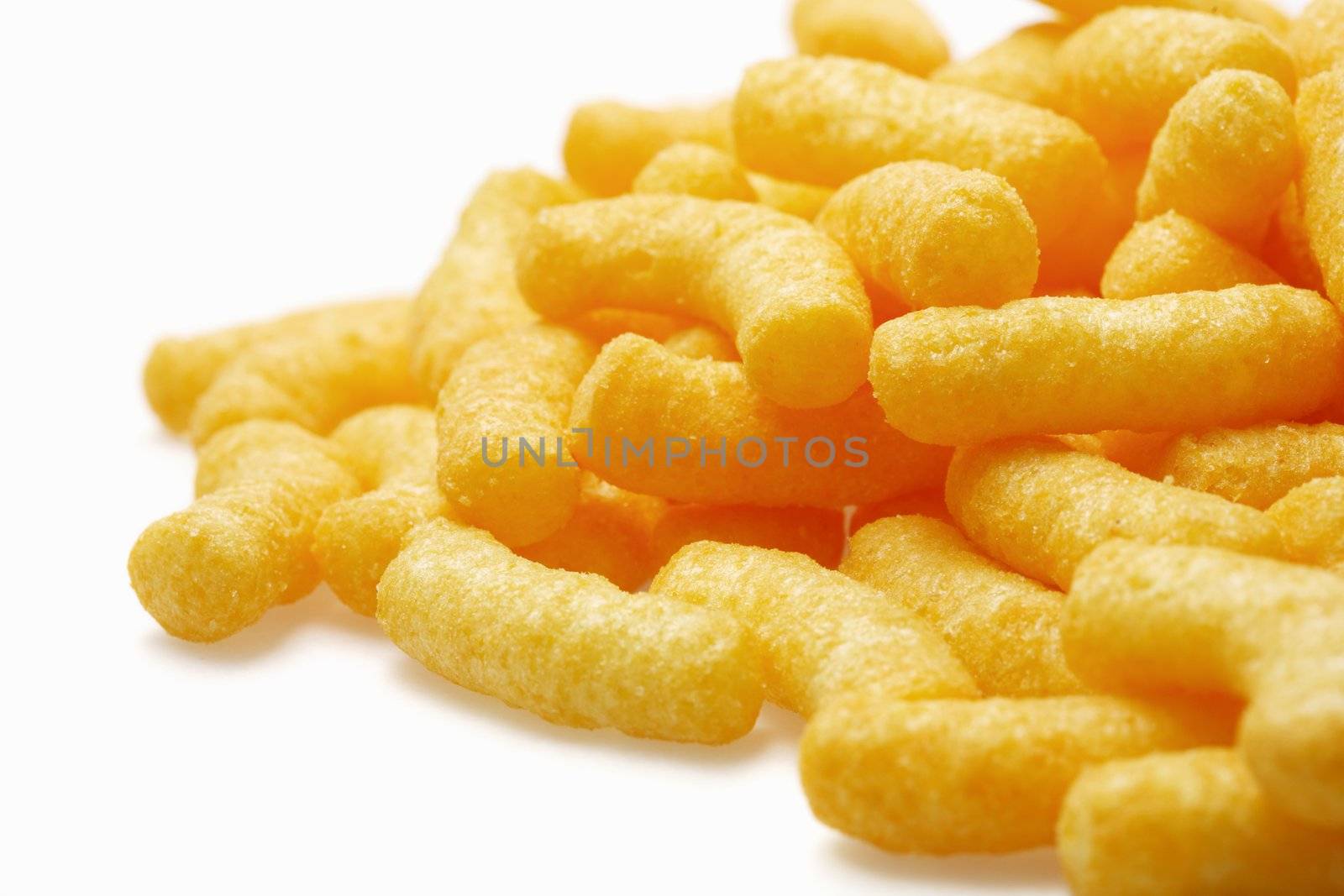 Cheese flavored potato snacks