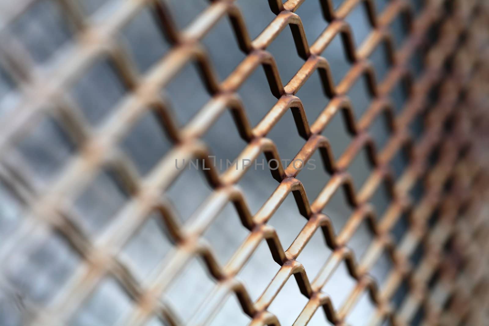 Rusty metallic net by Stocksnapper
