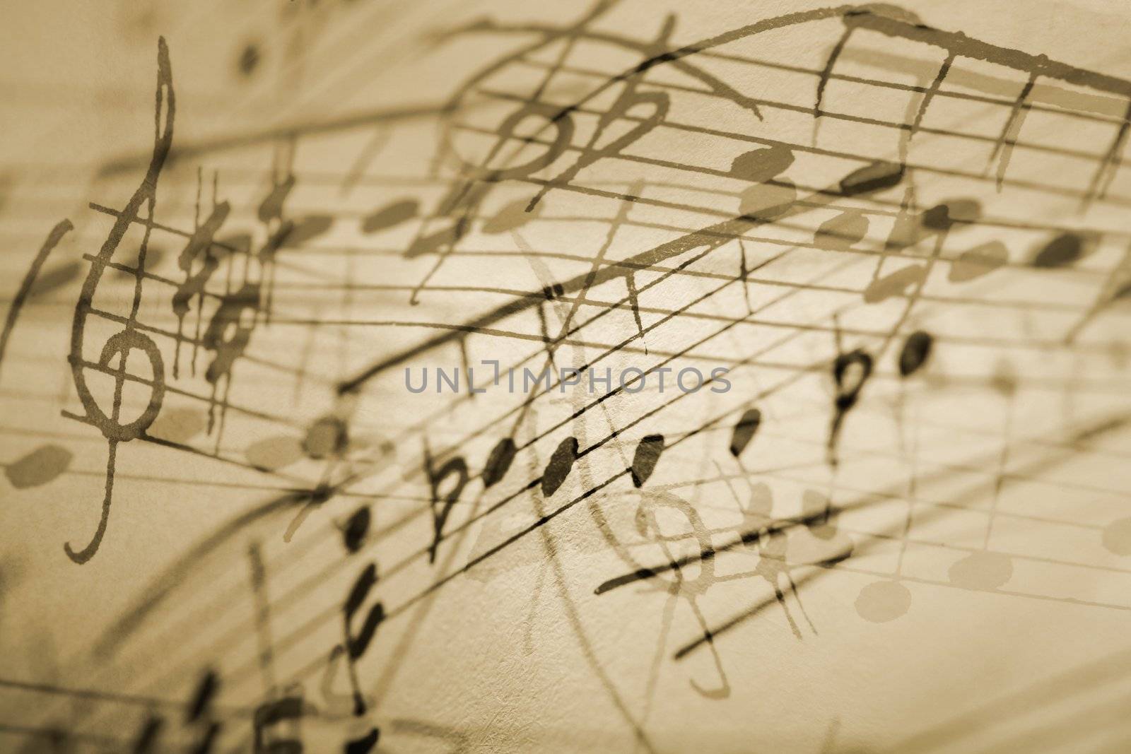 musical notation background by Stocksnapper