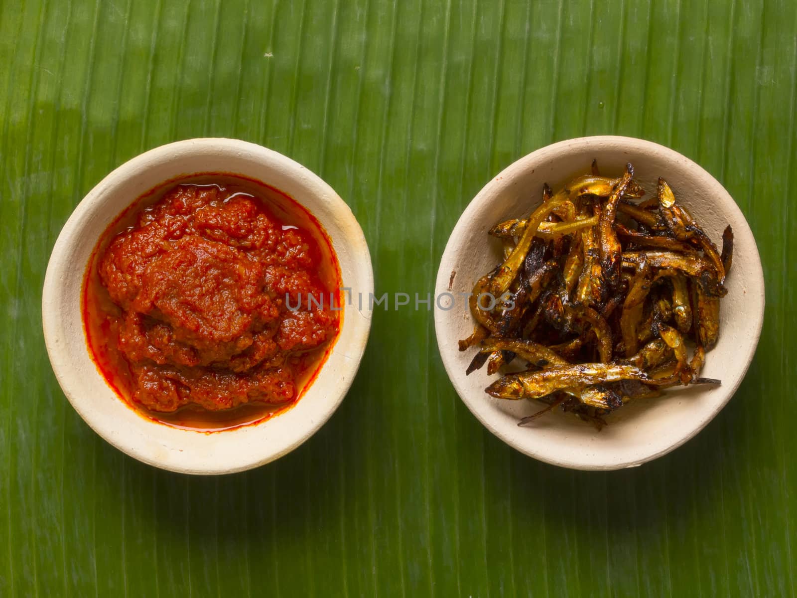 fried anchovies and sambal chili by zkruger