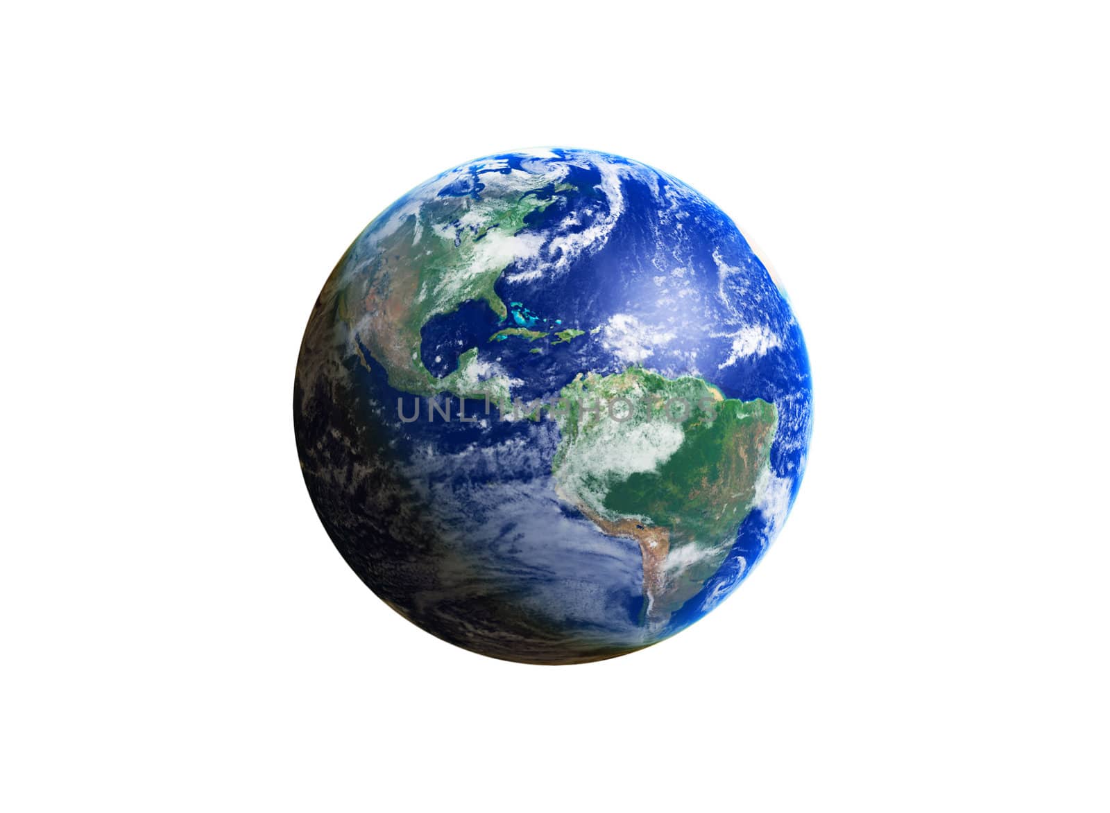 Earth Globe (America), high resolution image