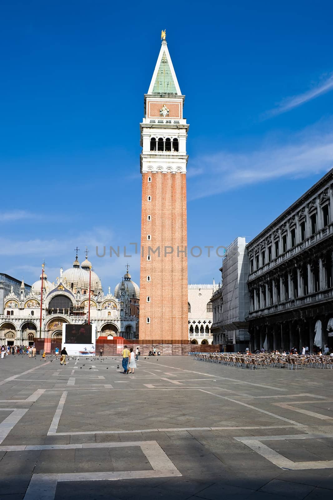 Famous square San Marco in Venice Italy