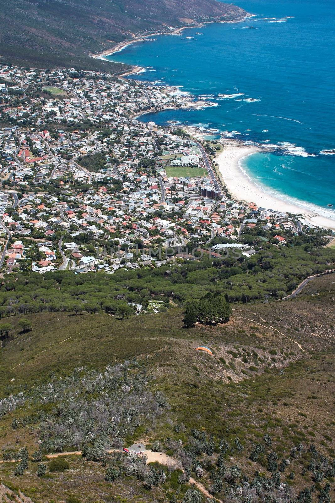 View of Camps Bay from Lions Head Mountain by dwaschnig_photo