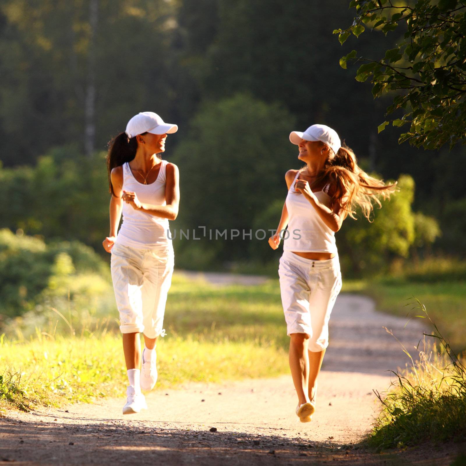 women run by Yellowj