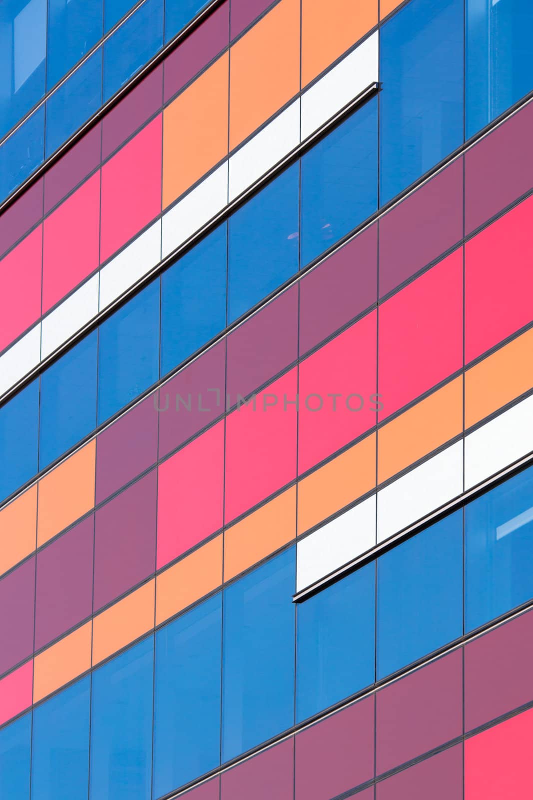 Decoration of a wall building, architecture colors