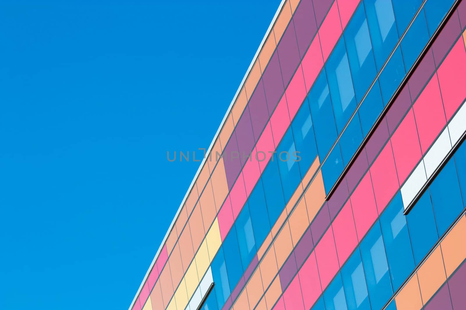 Decoration of a wall building, architecture colors