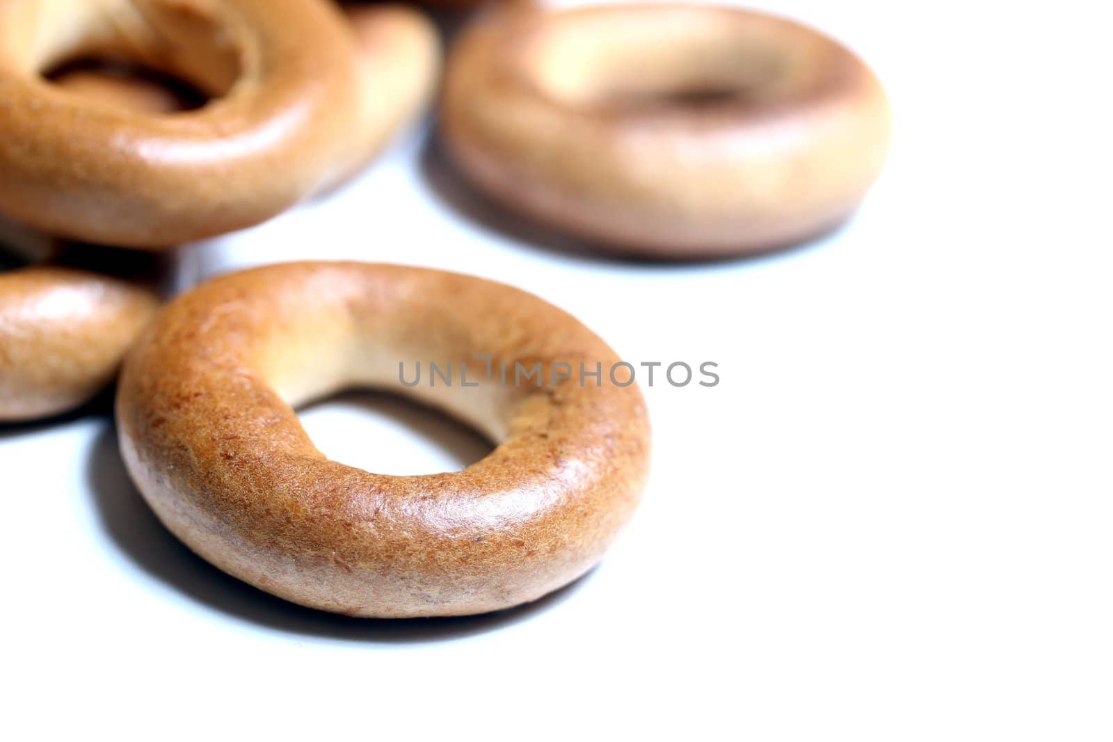 isolated pastry rings by Teka77