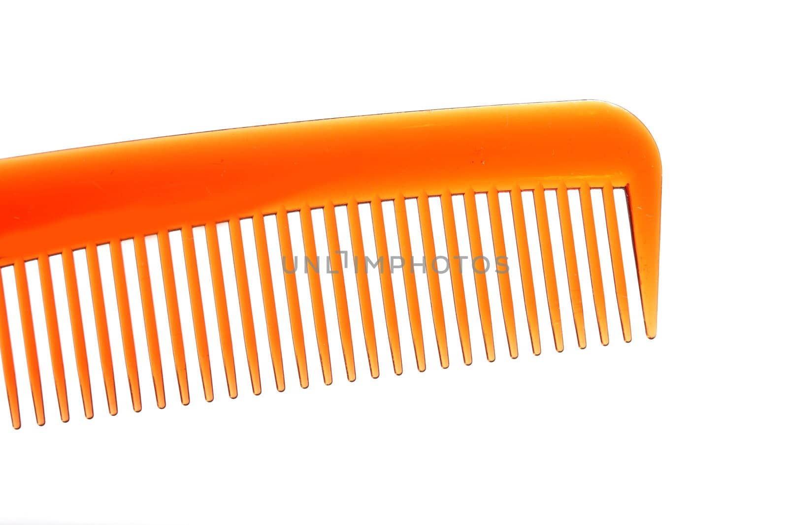 plain isolated plastic comb