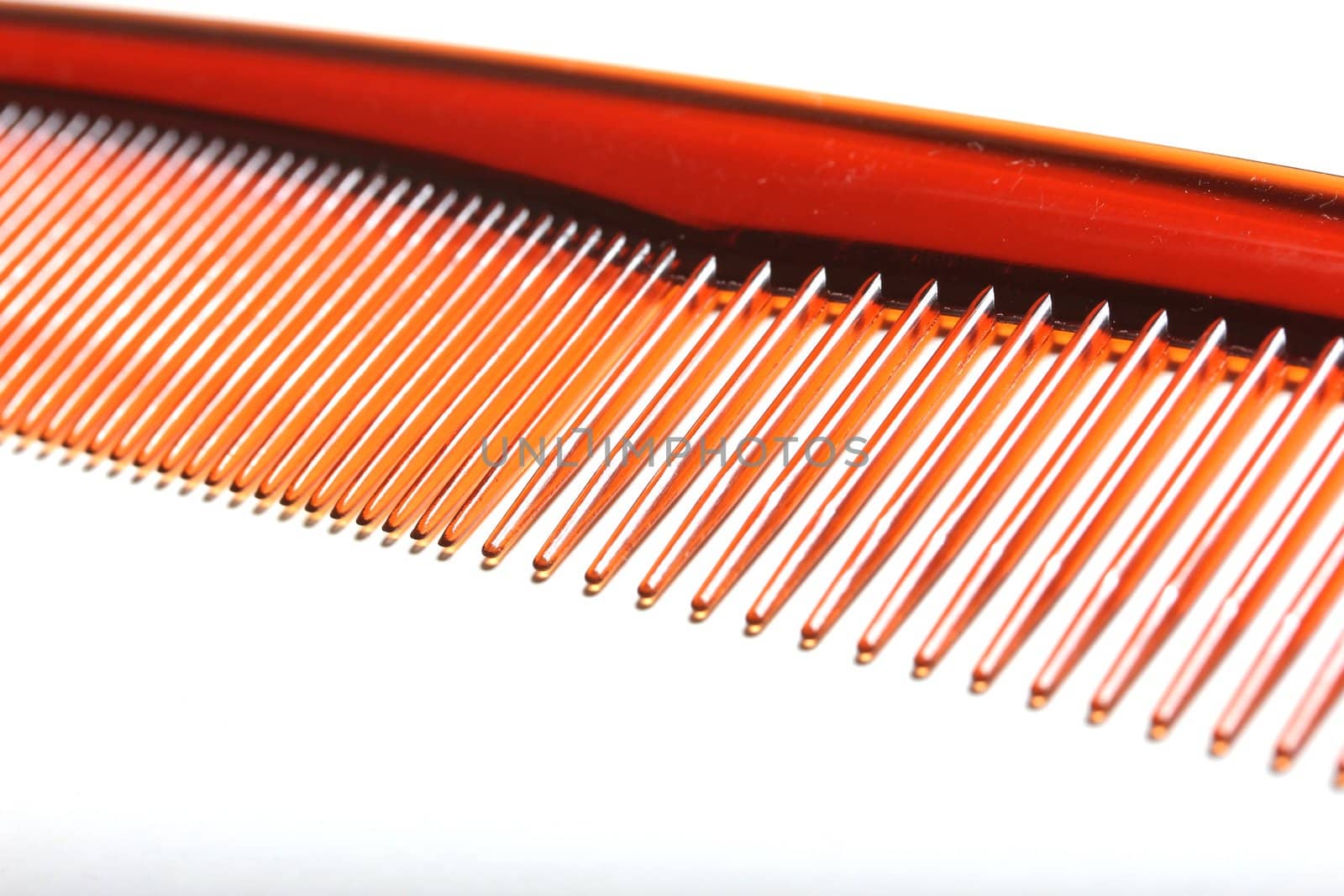 plain isolated plastic comb