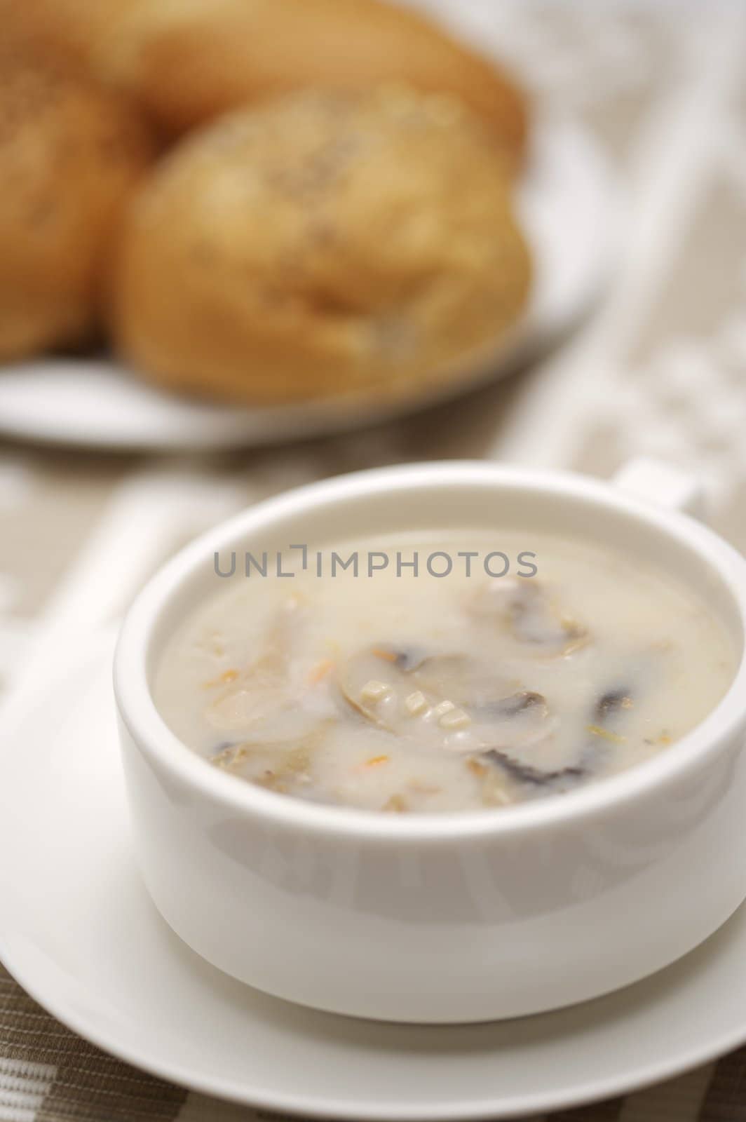 Soup of mushrooms