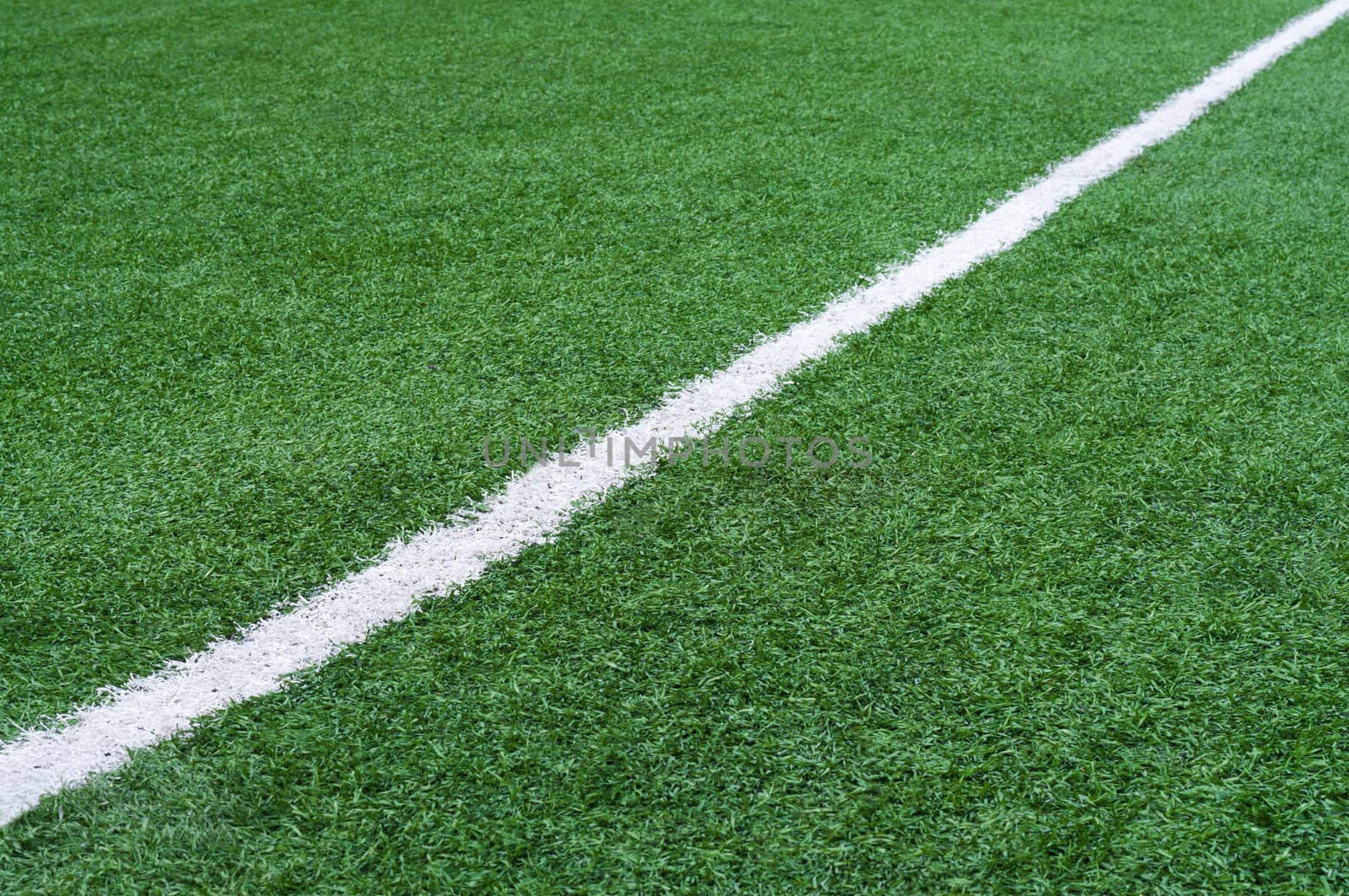 Football field with artificial surface.