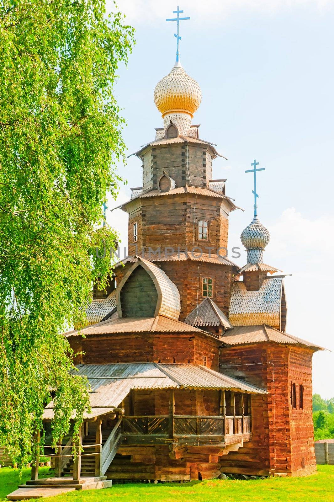 Russian Wooden Church. Suzdal.