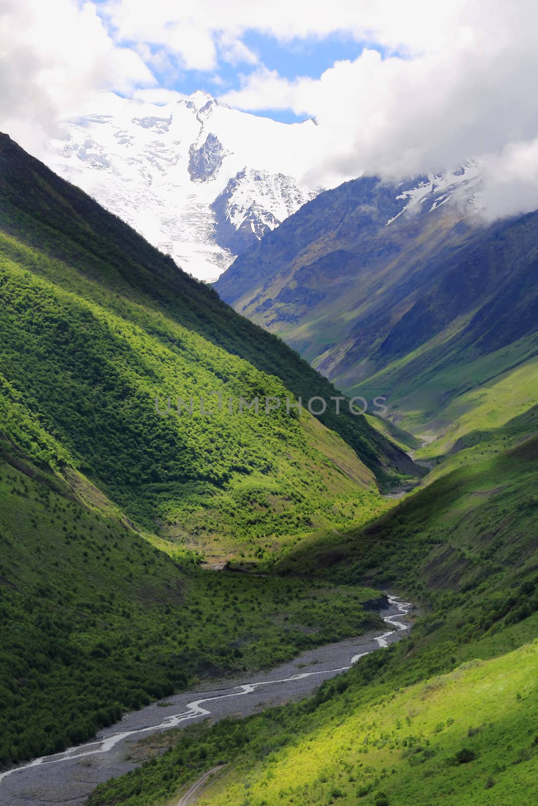 Caucasus mountains Dombai by Julialine