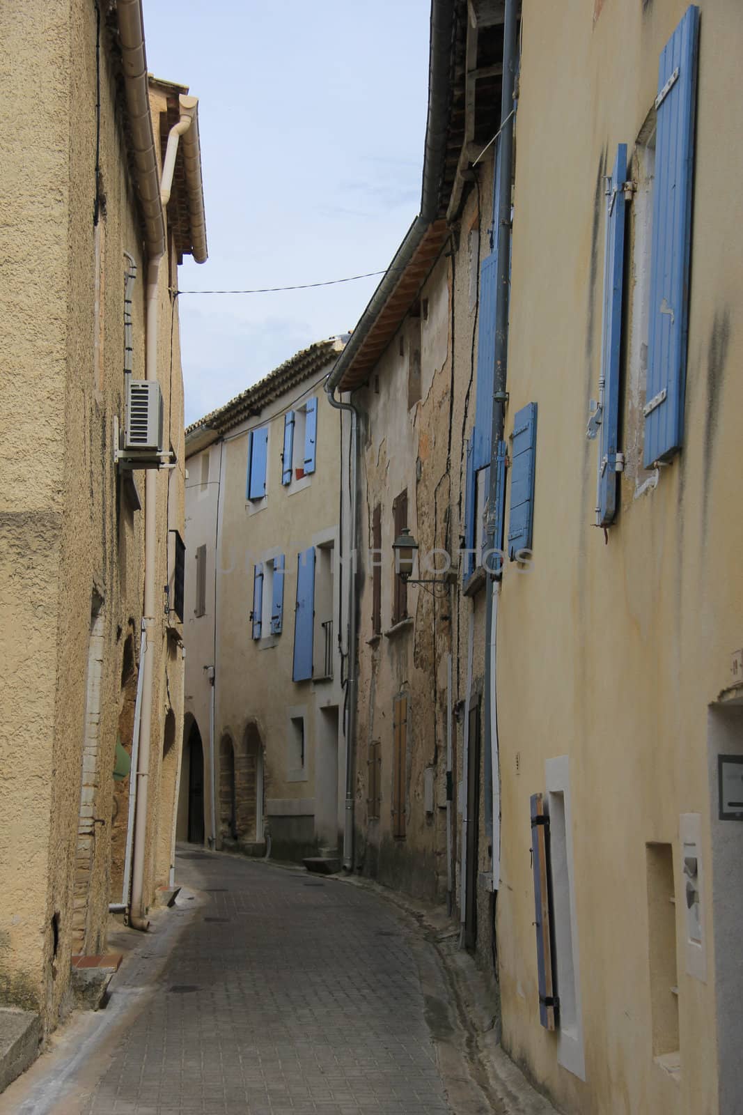 Small street in an old village in the Provence