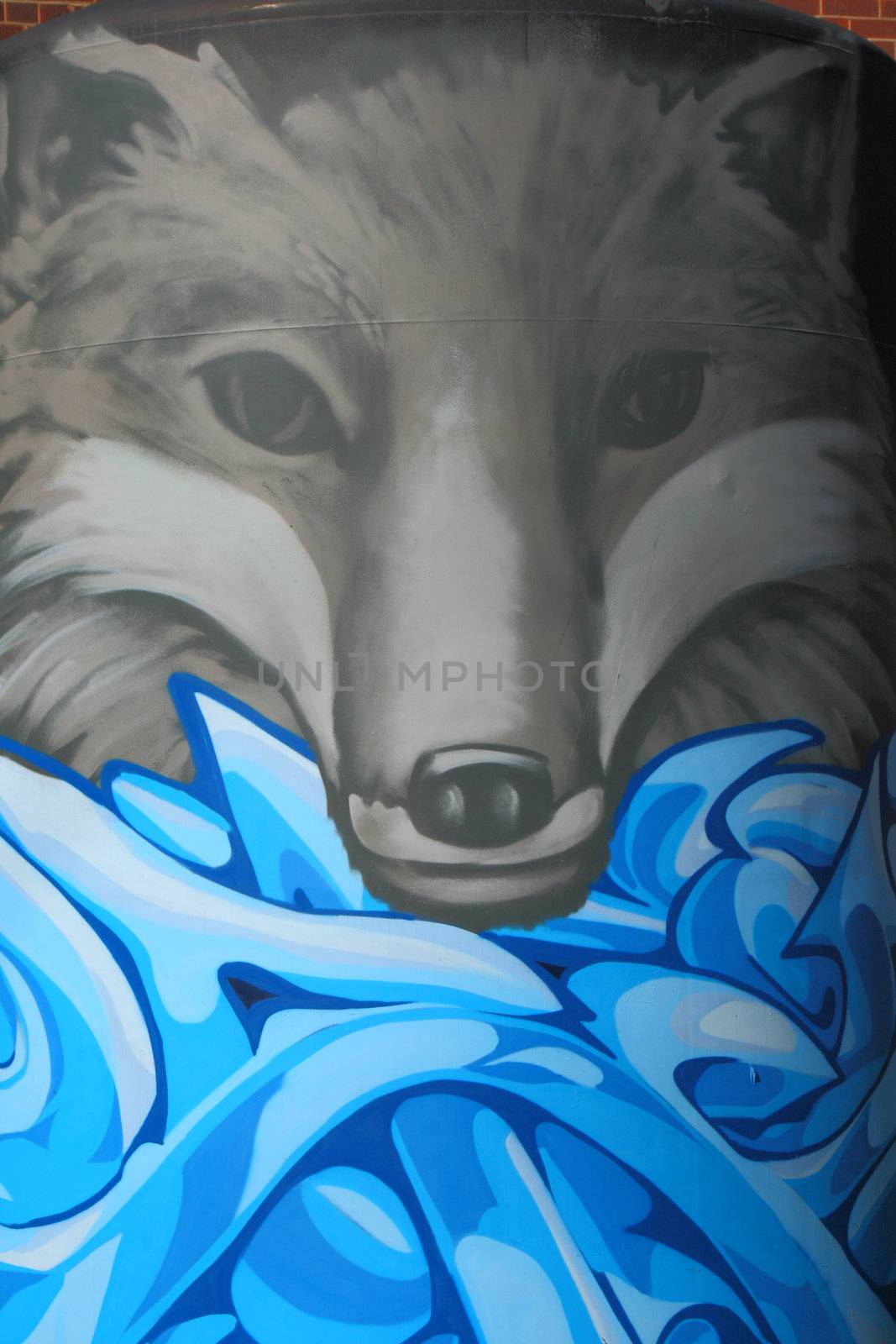 fox art painting by njene