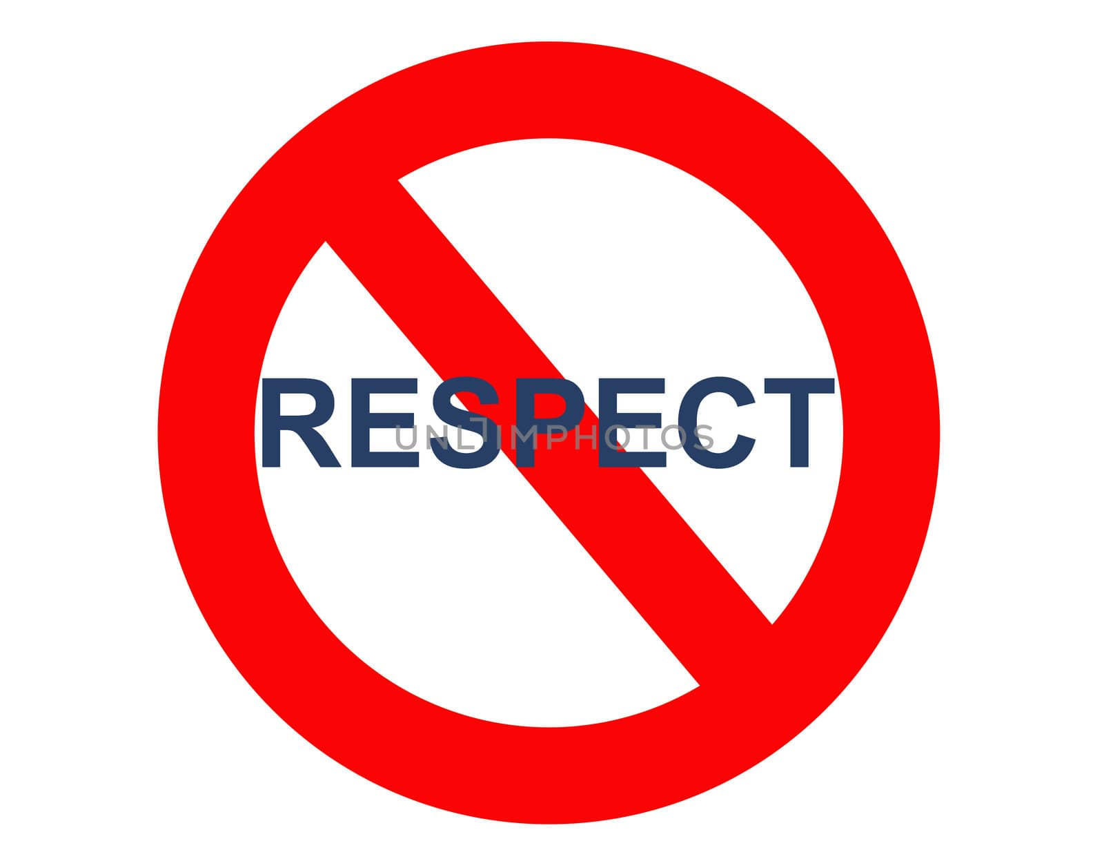 no respect sign by njene