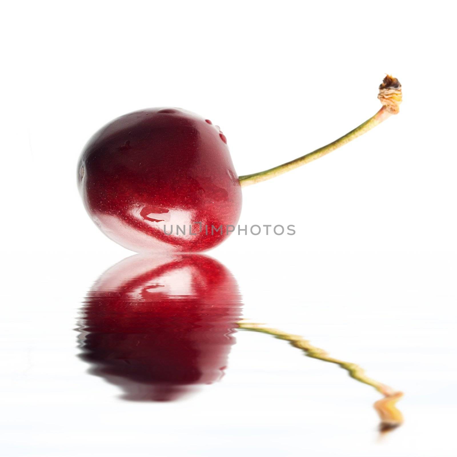 An image of ripe cherry isolated