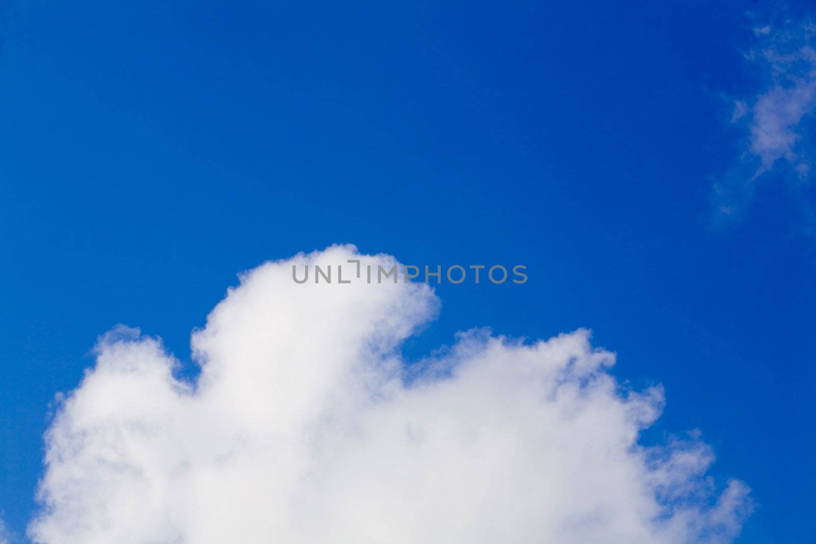 An image of clouds on blue sky