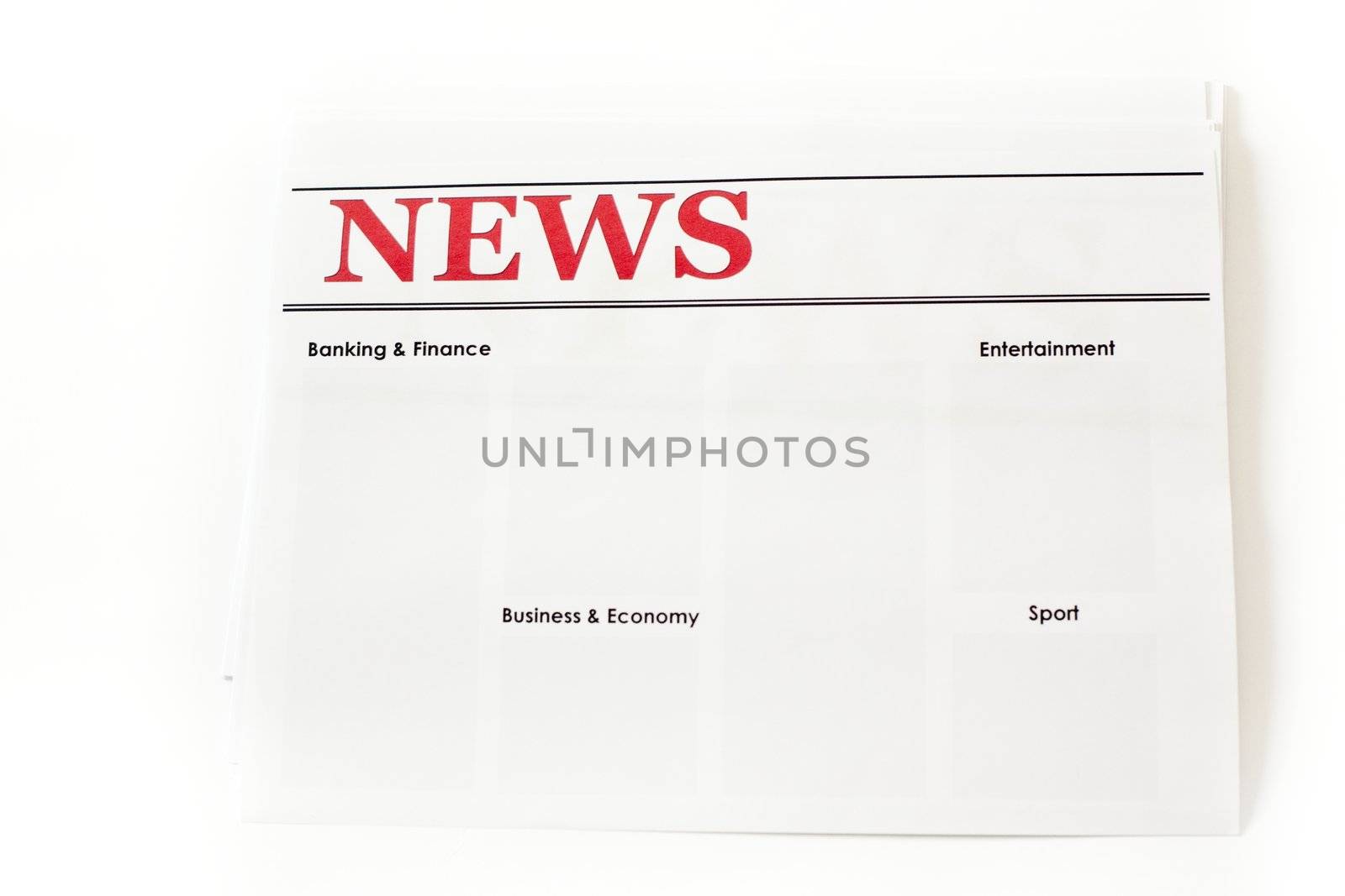 An image of headlines of a newspaper