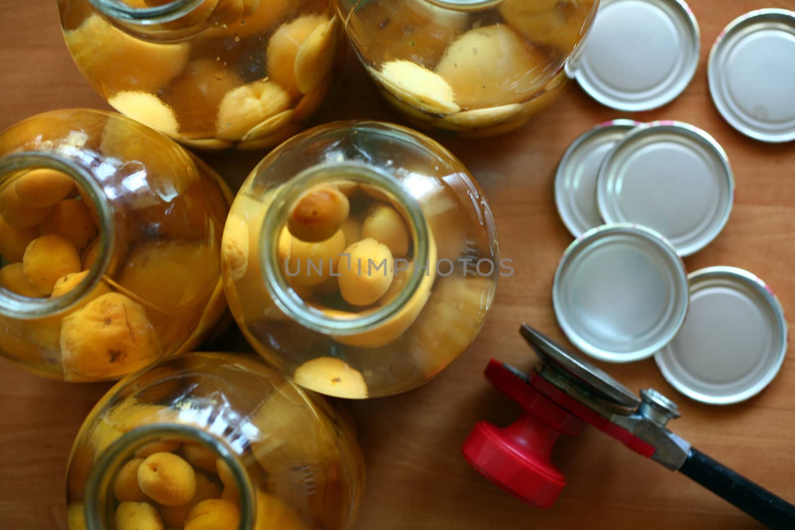 An image of a jar of sweet apricot compote