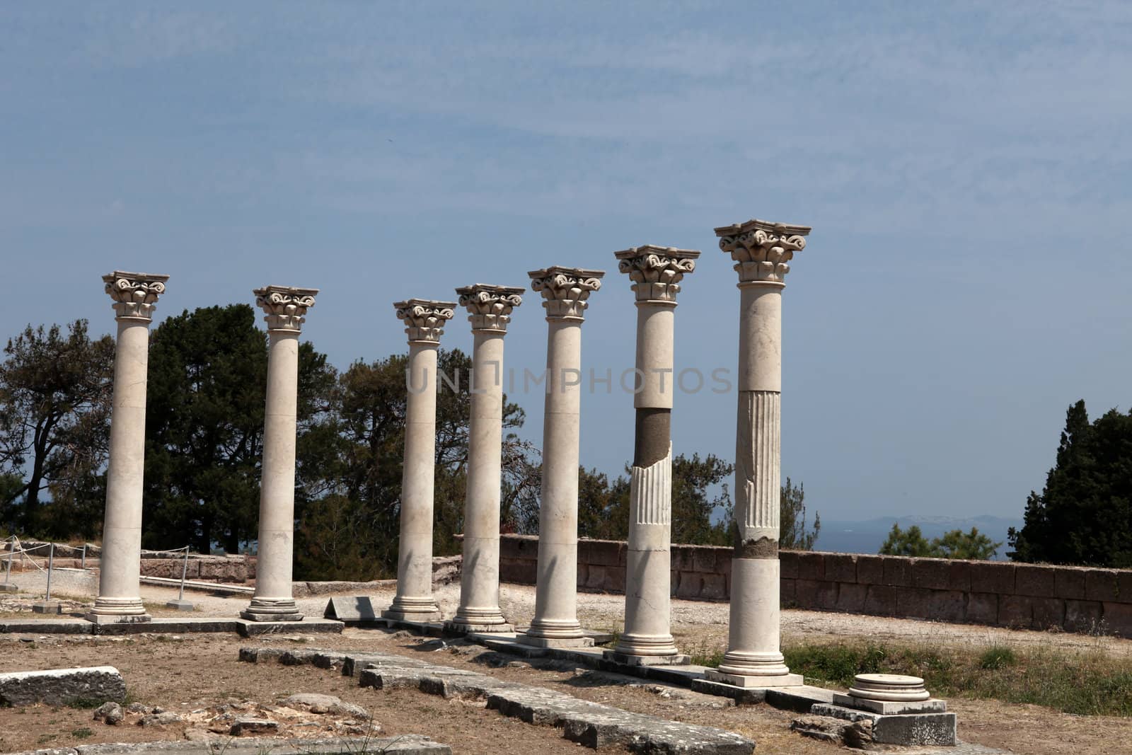 Asklepion place on the island of Kos where Hippocrates has built one of the first hospitals in the European civilization