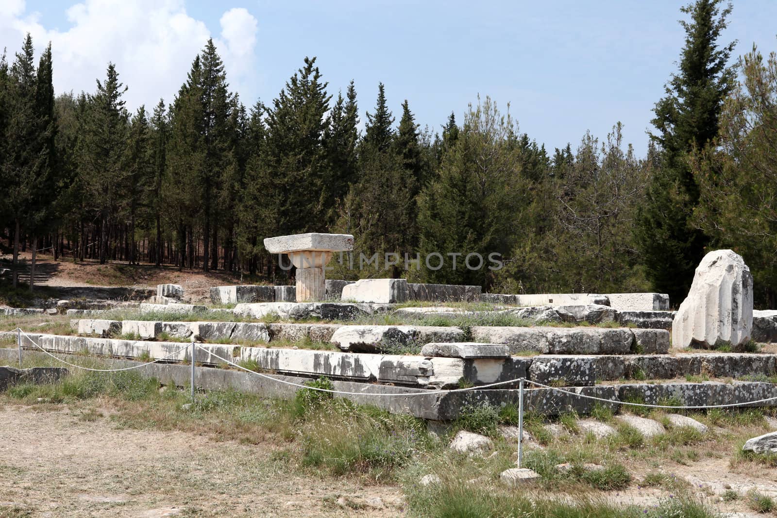 Asklepion place on the island of Kos where Hippocrates has built one of the first hospitals in the European civilization