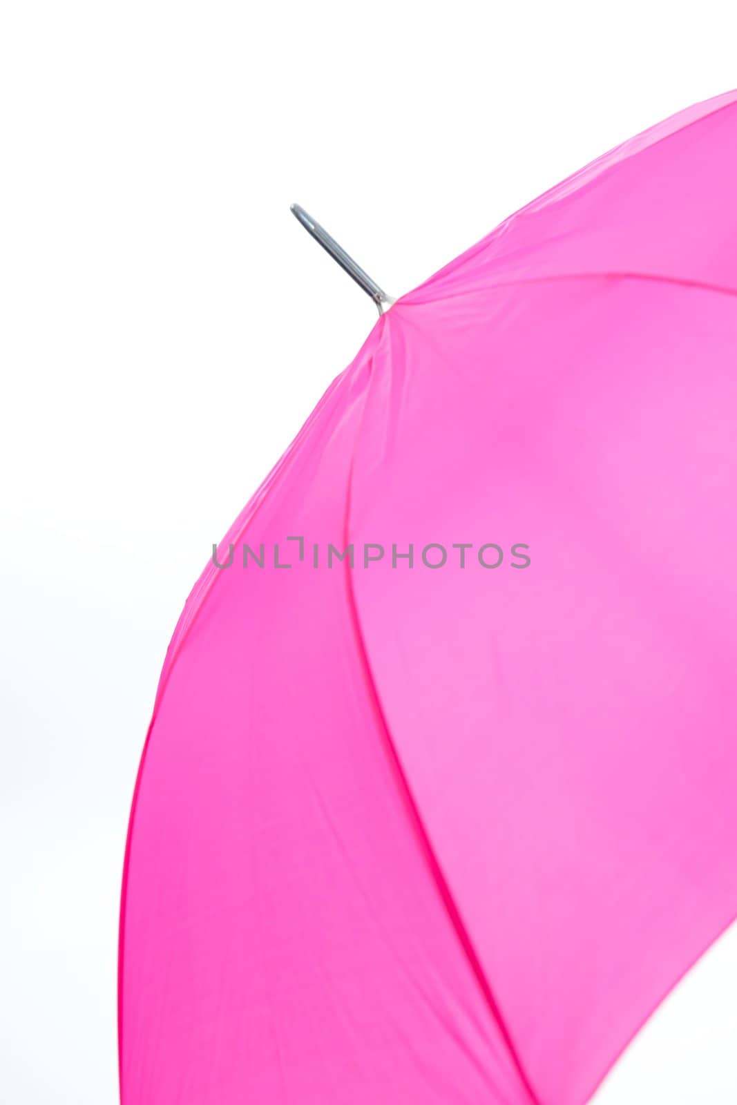 Pink Umbrella Isolated on a White Background by pixelsnap