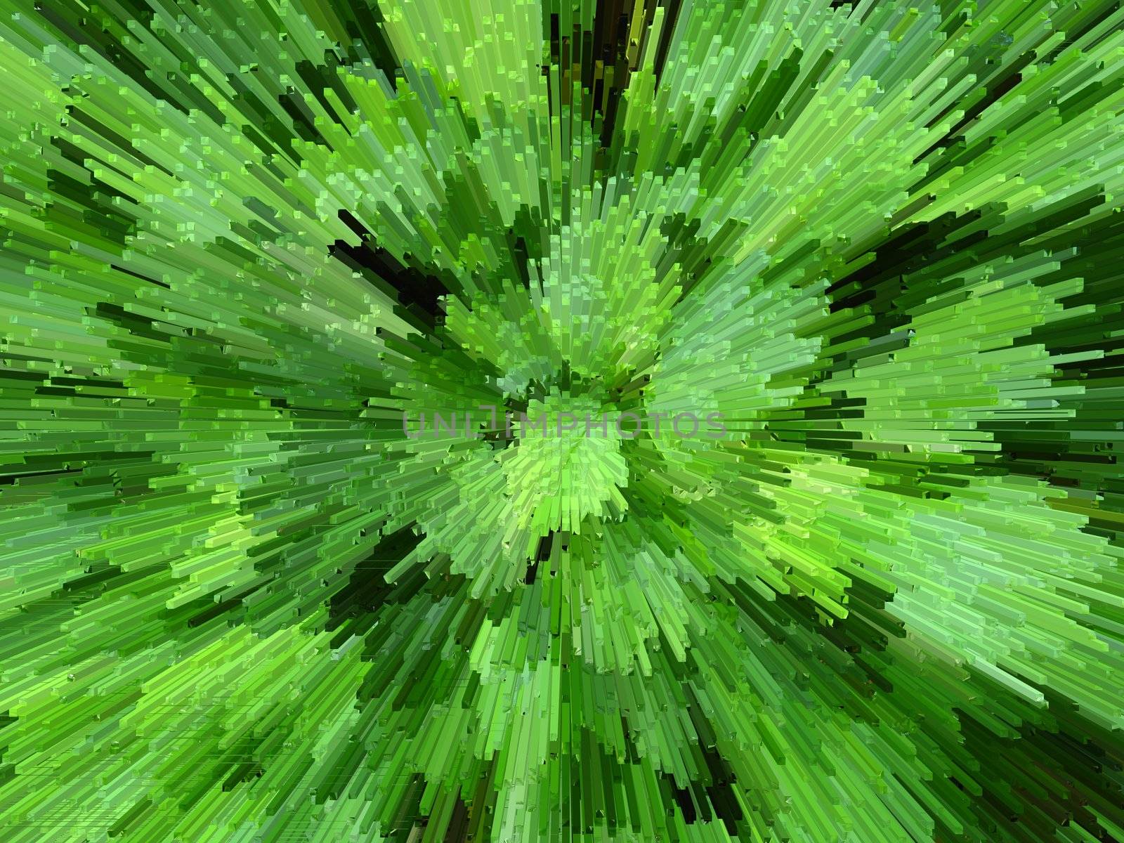 The image of green background from bushes and moss