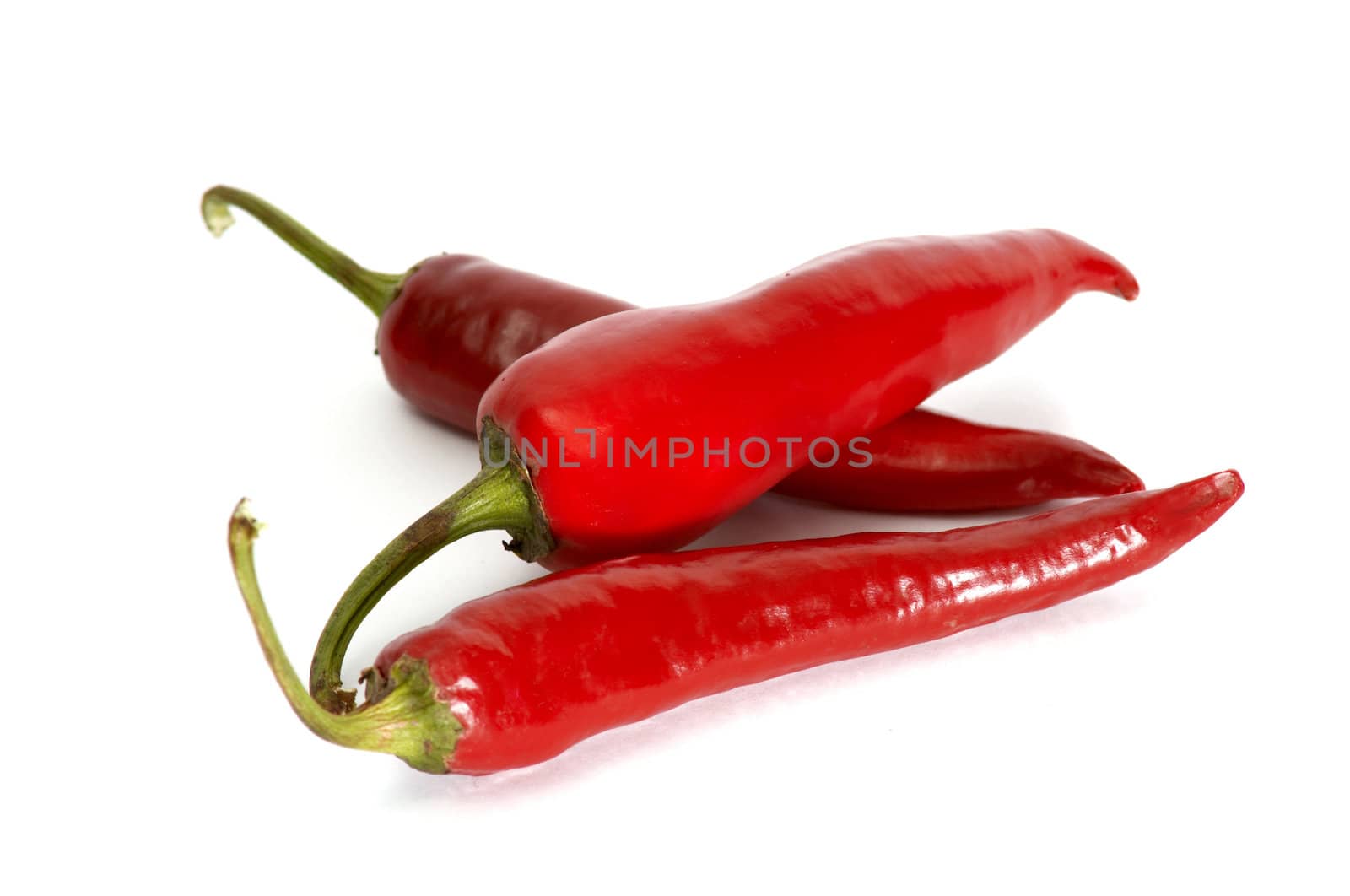 A group of red peppers