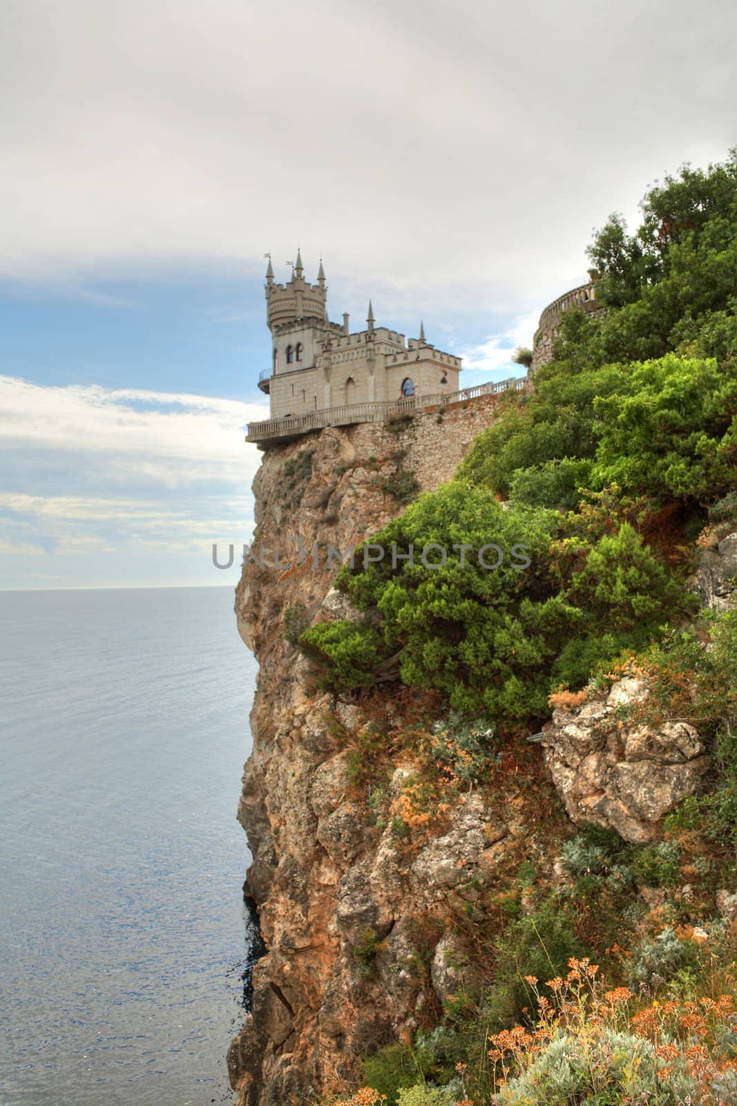 Old castle on cliff by velkol