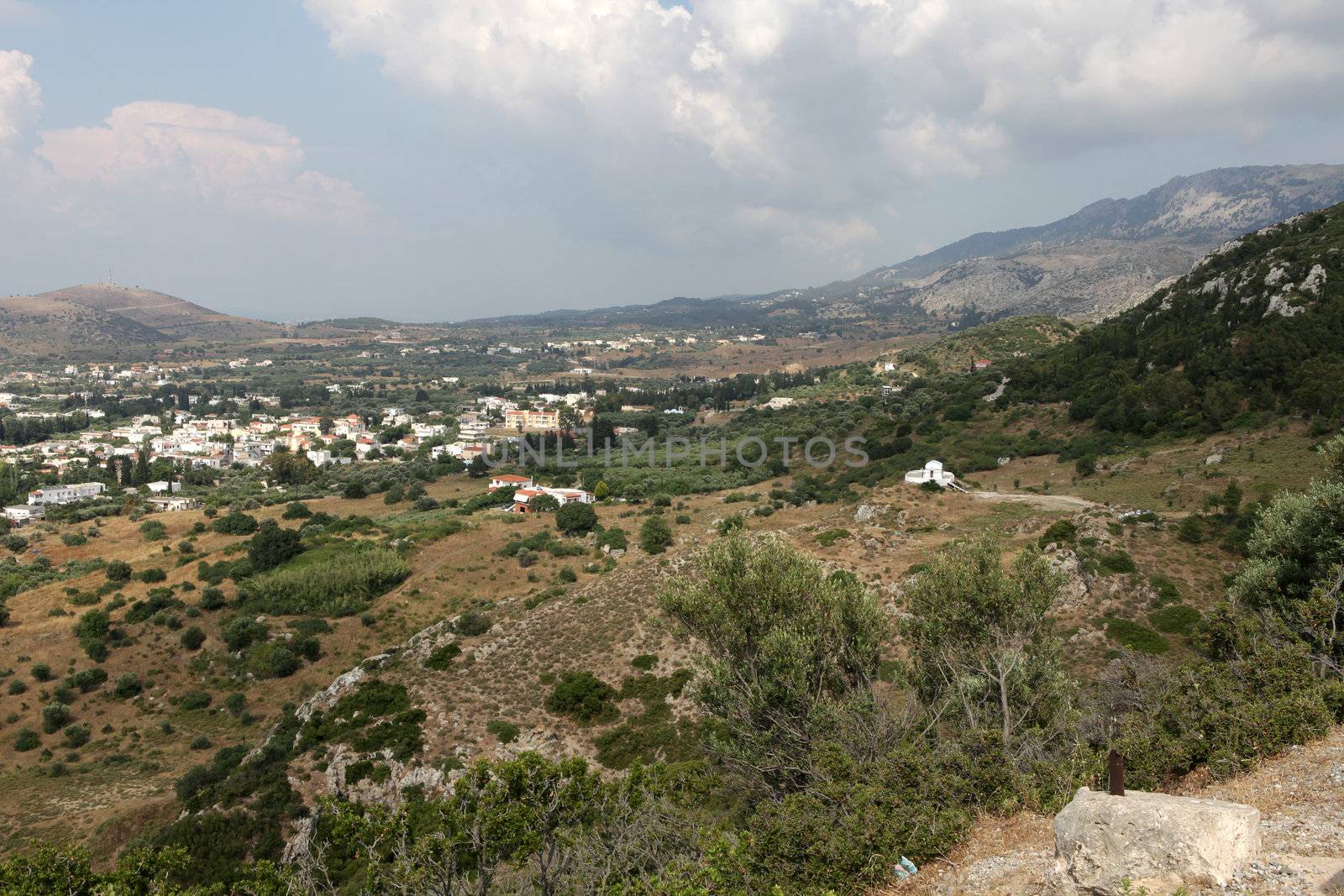View  on Tigaki. Kos Island Greece