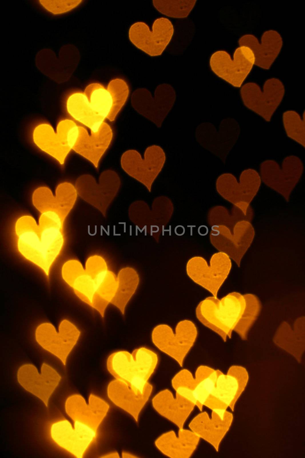 bokeh hearts background abstract macro