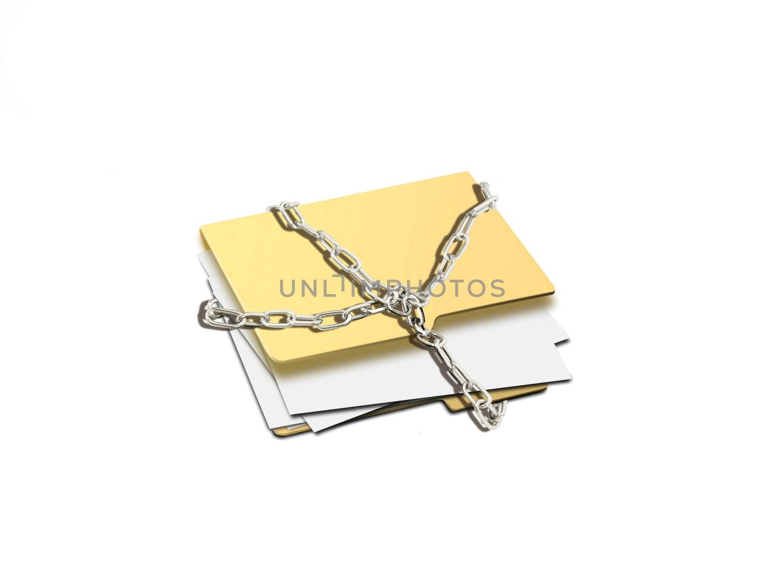 folder with chain