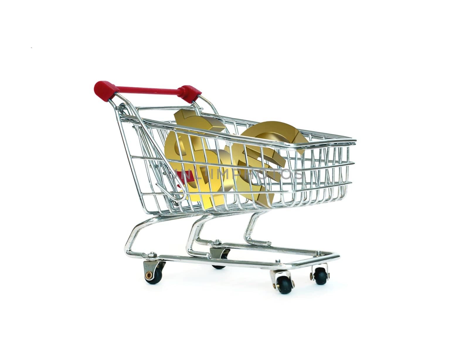 Shopping cart with currency symbol