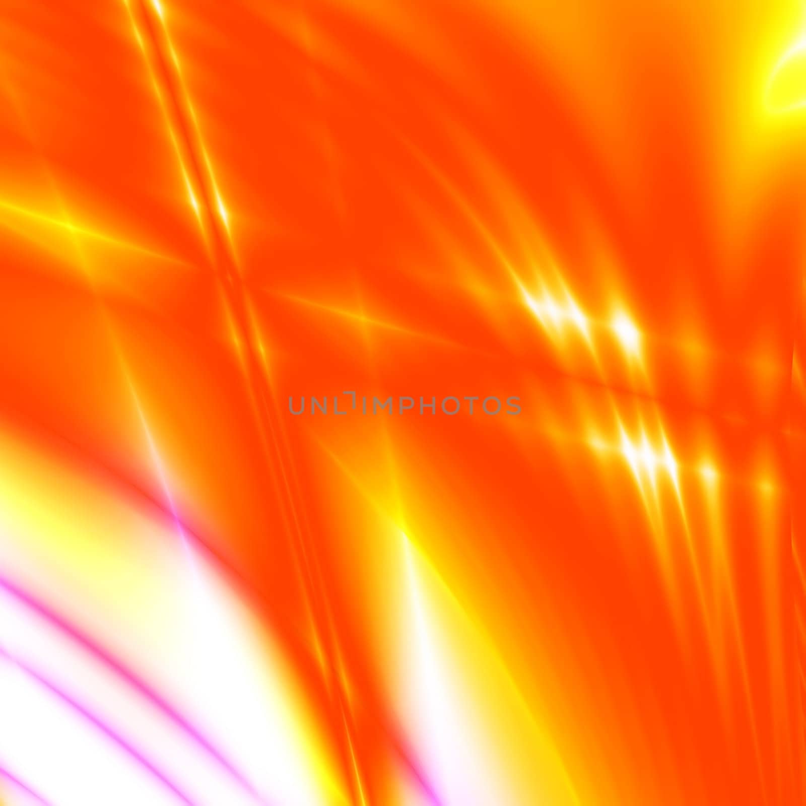 generated red and yellow rays dissecting space form an abstract background